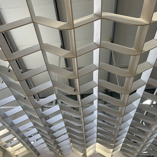 Golvend akoestisch plafond