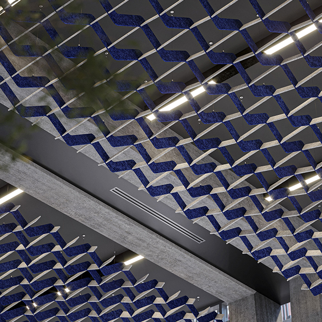 Golvend akoestisch plafond