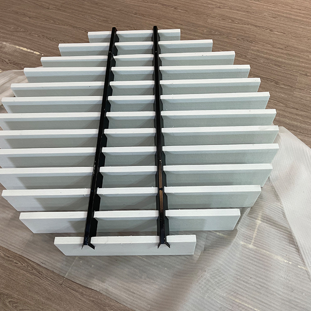 Uit elkaar geplaatste panelen op verschillende lengtes